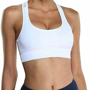 Litthing Racerback Sports Bras for Women, White ,Black 2 Pack- Size Small (93)
